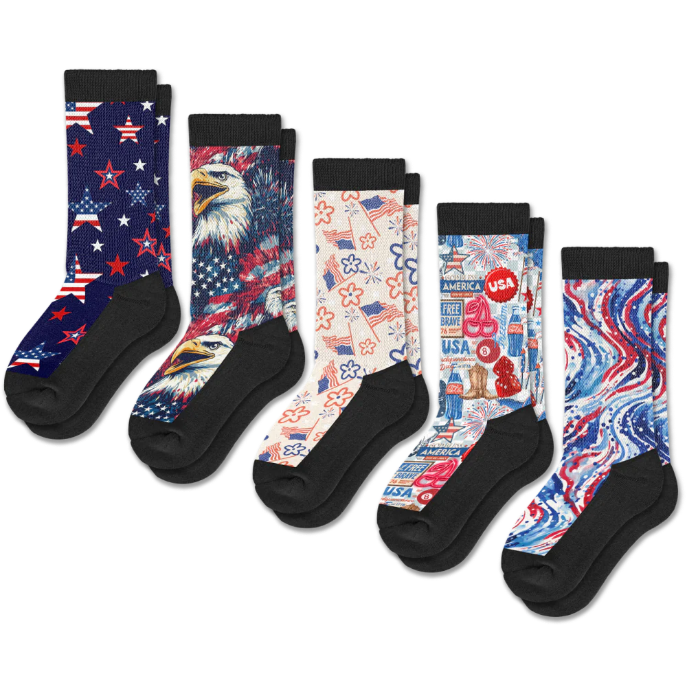 All American EasyStretch™ Socks 5-Pack Bundle - Image 2