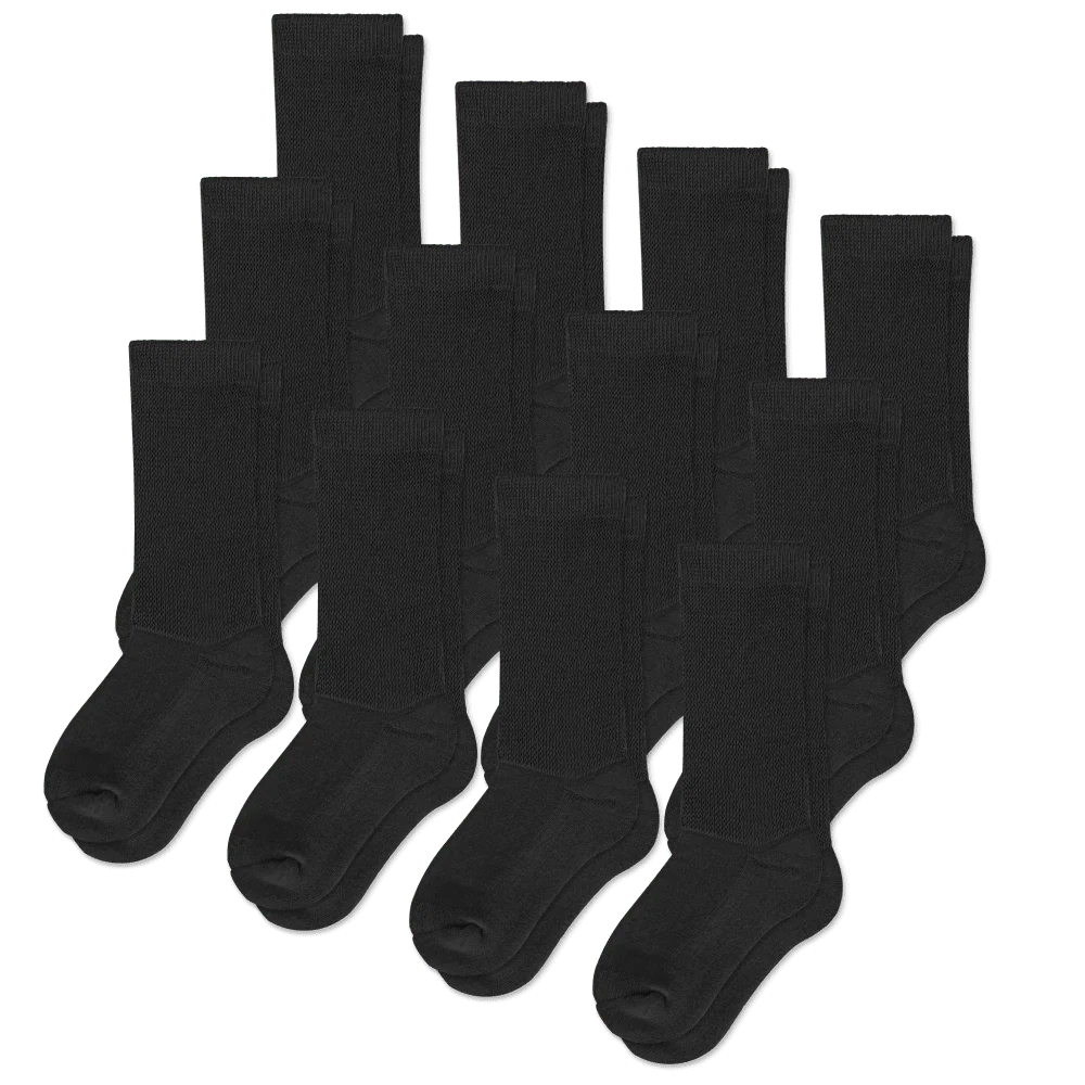 Black EasyStretch™ Socks Bundle 12-Pack - Image 2