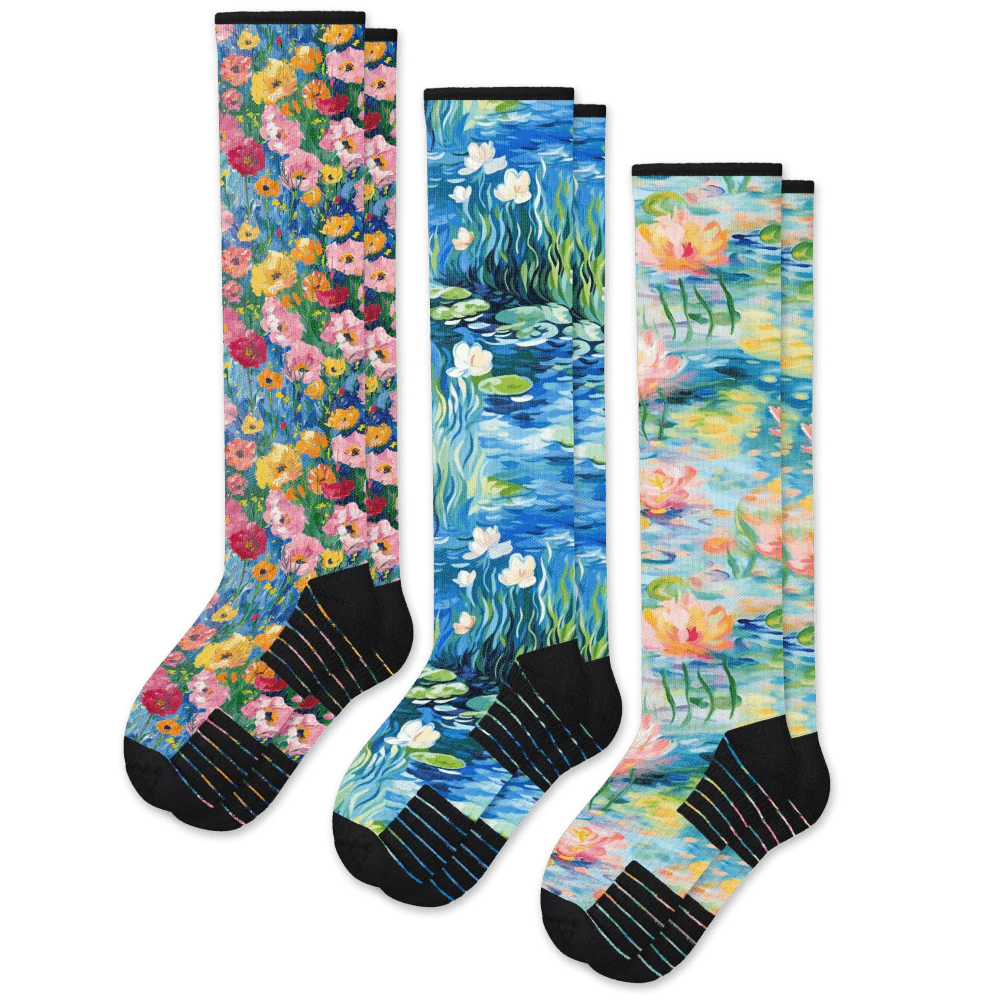 Brushstrokes Compression Socks Bundle 3-Pack