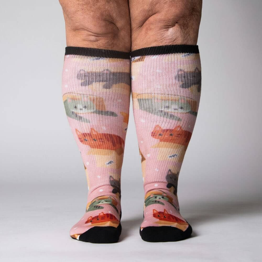 Cats in Boxes EasyStretch™ Socks - Image 3