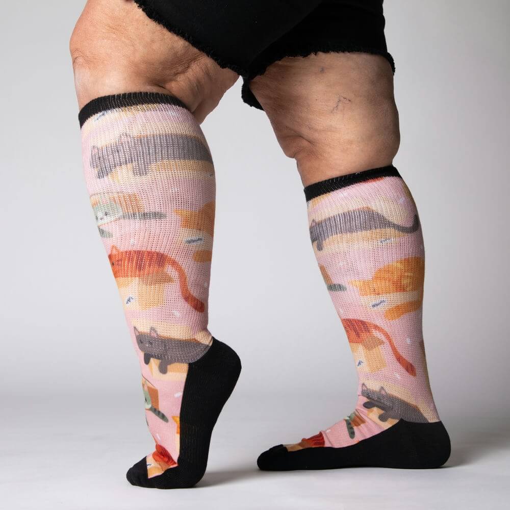 Cats in Boxes EasyStretch™ Socks - Image 4