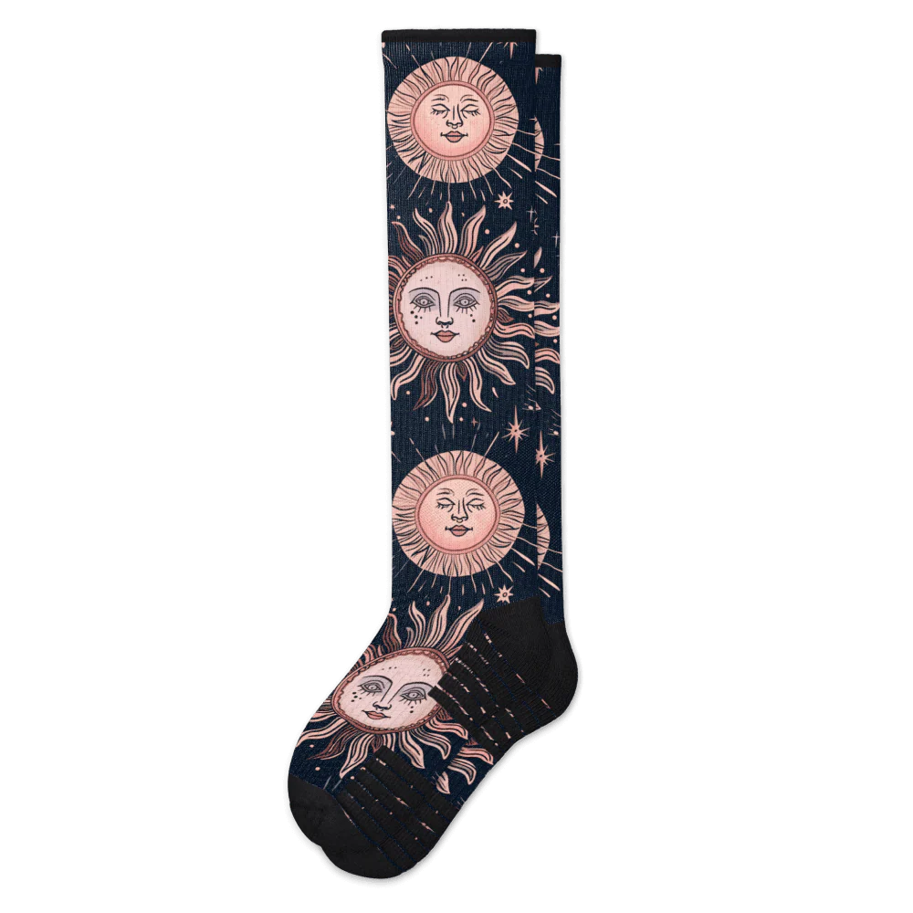 Celestial Moon Compression Socks