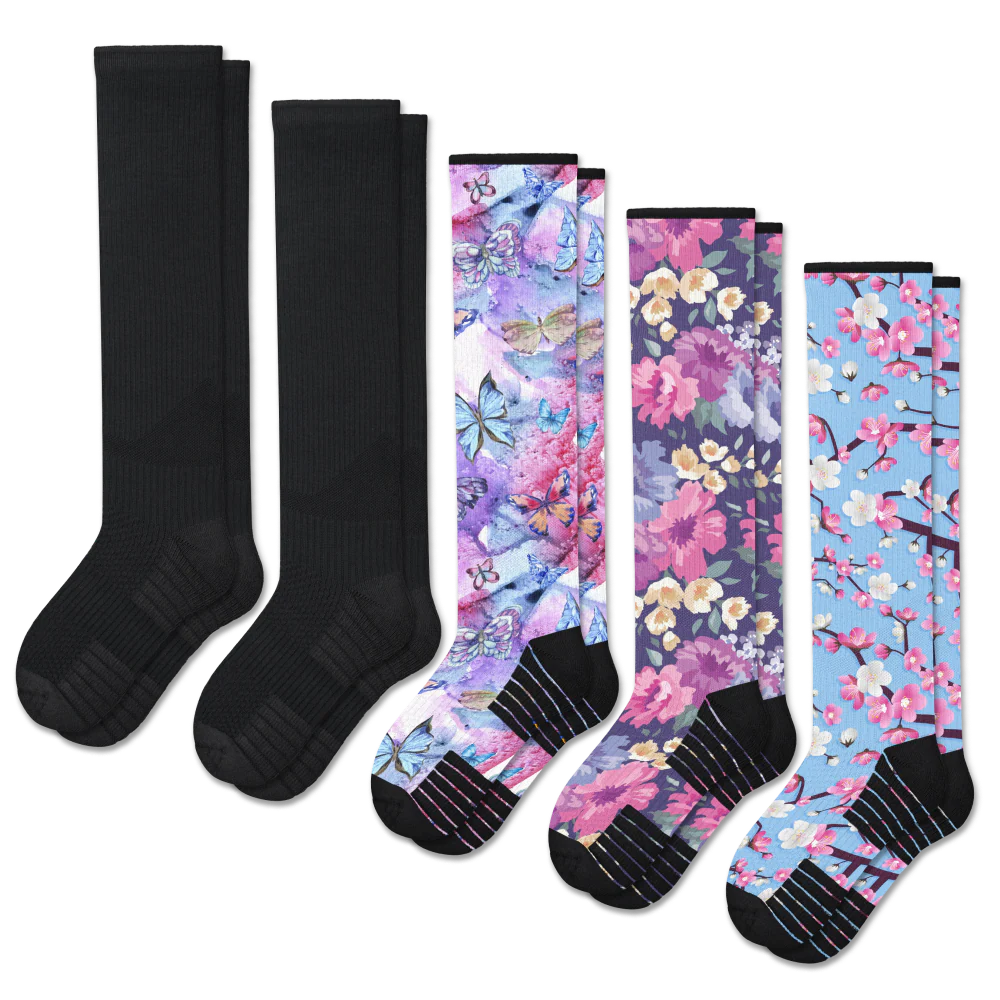 Dark & Delicate Compression Socks Bundle 5-Pack