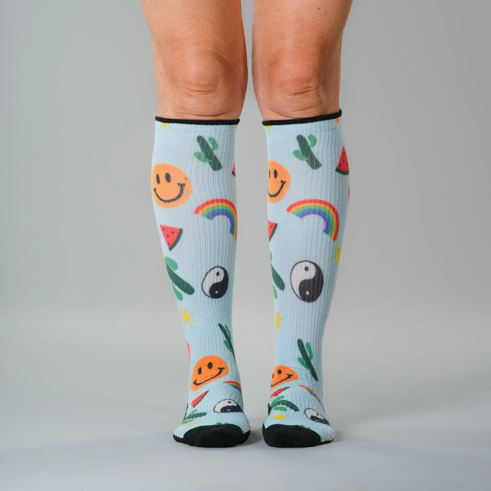 Happy Vibes Compression Socks 5-Pack Bundle - Image 4