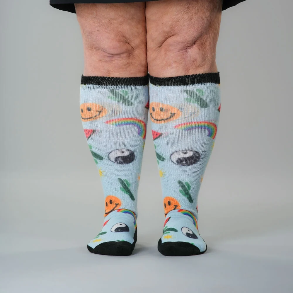 Happy Vibes EasyStretch™ Socks 5-Pack Bundle - Image 5