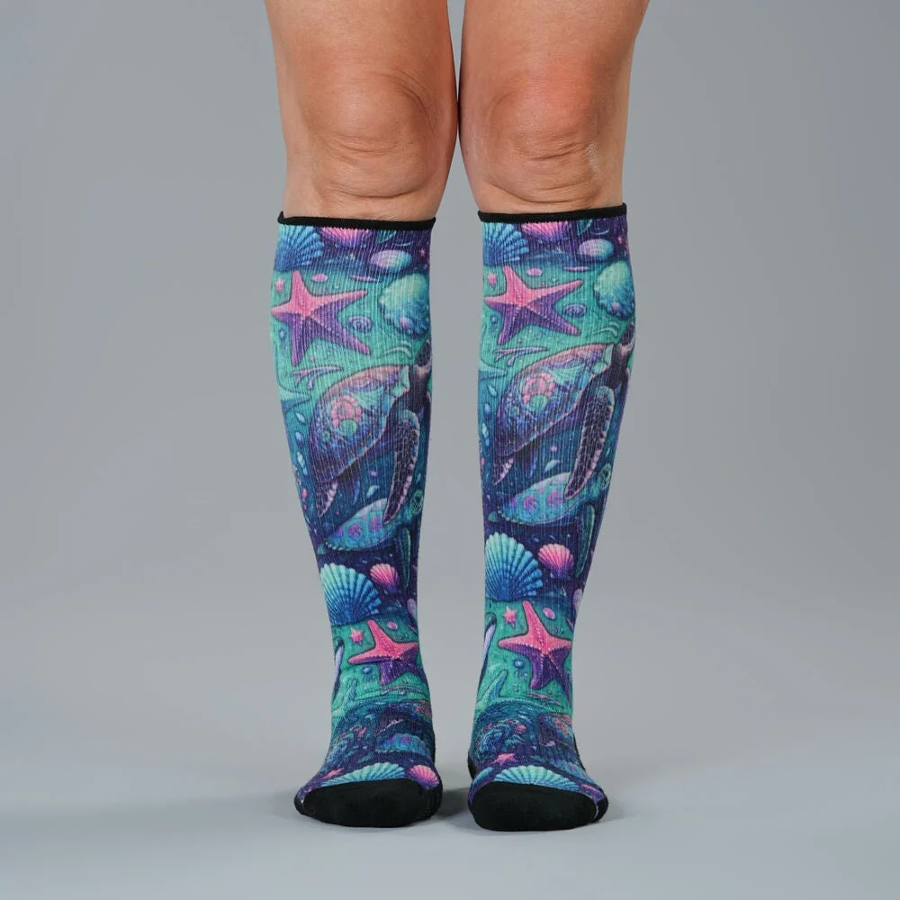 Iridescent Sealife Compression Socks - Image 2