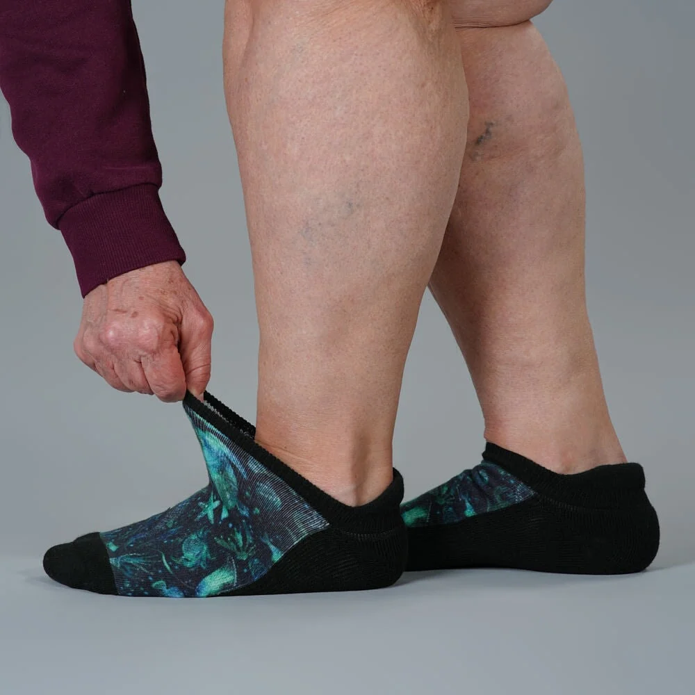 Mandala Ocean Ankle Socks - Image 4
