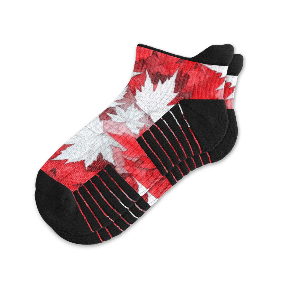 Maple Leaves Ankle Compression Socks