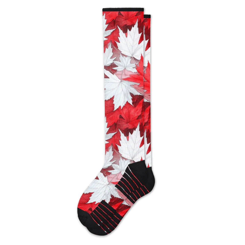 Maple Leaves Compression Socks