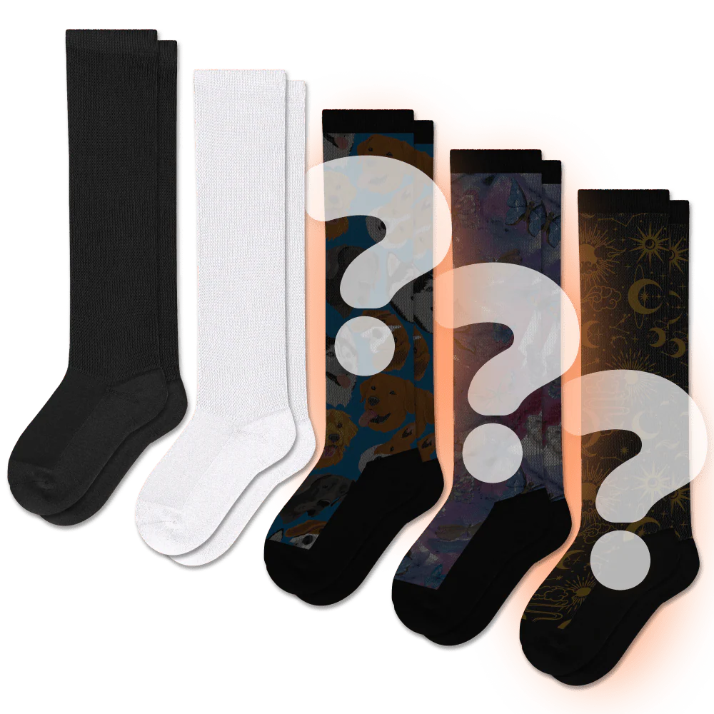 Monochrome & Mystery EasyStretch™ Socks Bundle 5-Pack