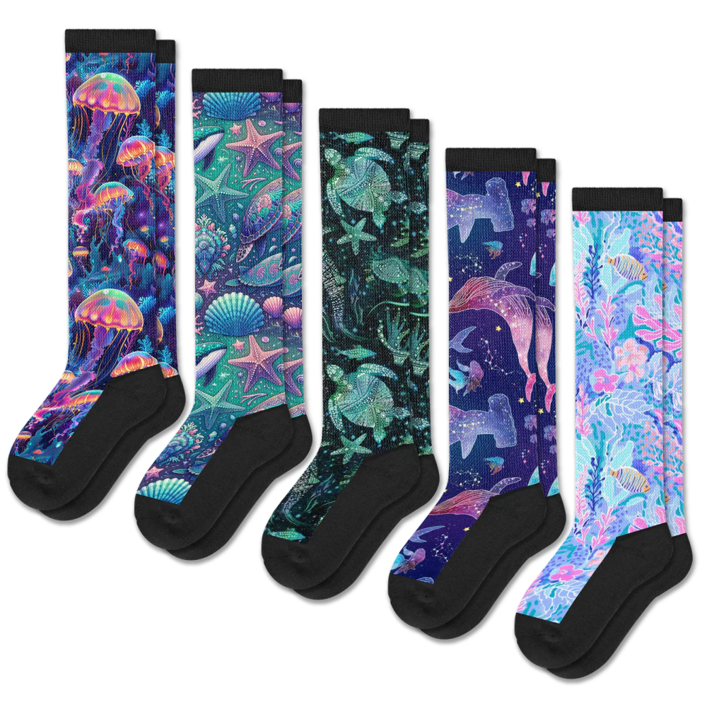 Neon Tide EasyStretch™ Socks 5-Pack Bundle