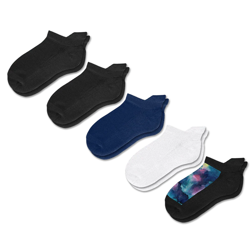 Neutral Breeze Ankle Socks Bundle 5-Pack