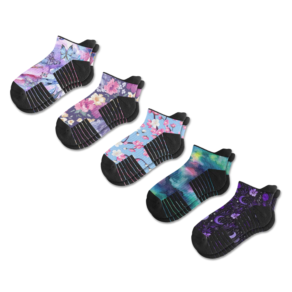 Night Nature Ankle Compression Socks 5-Pack Bundle