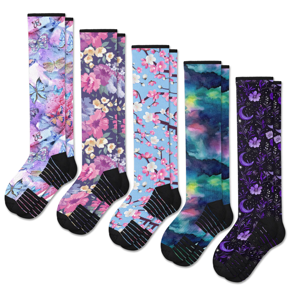 Night Nature Compression Socks Bundle 5-Pack