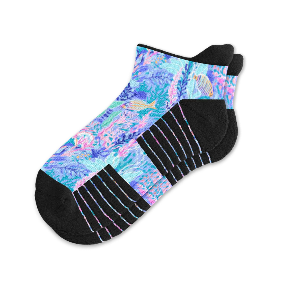 Pastel Reef Ankle Compression Socks