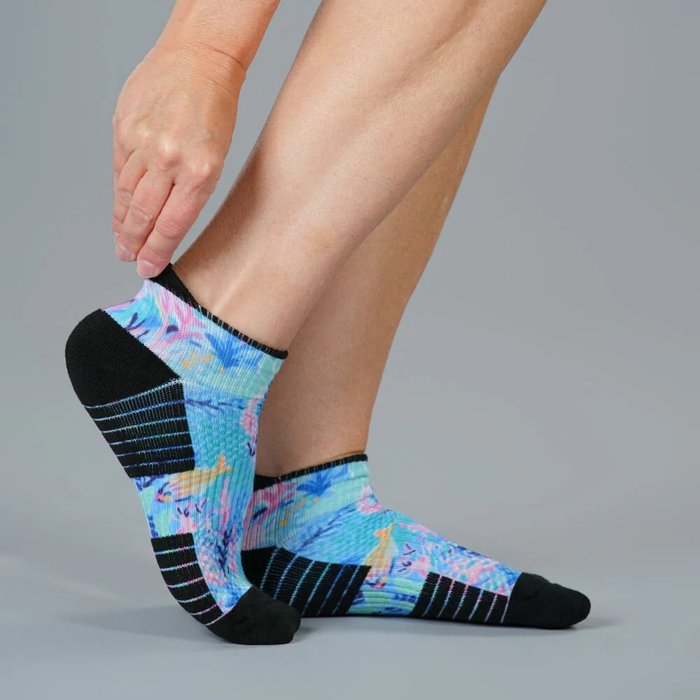 Pastel Reef Ankle Compression Socks - Image 3