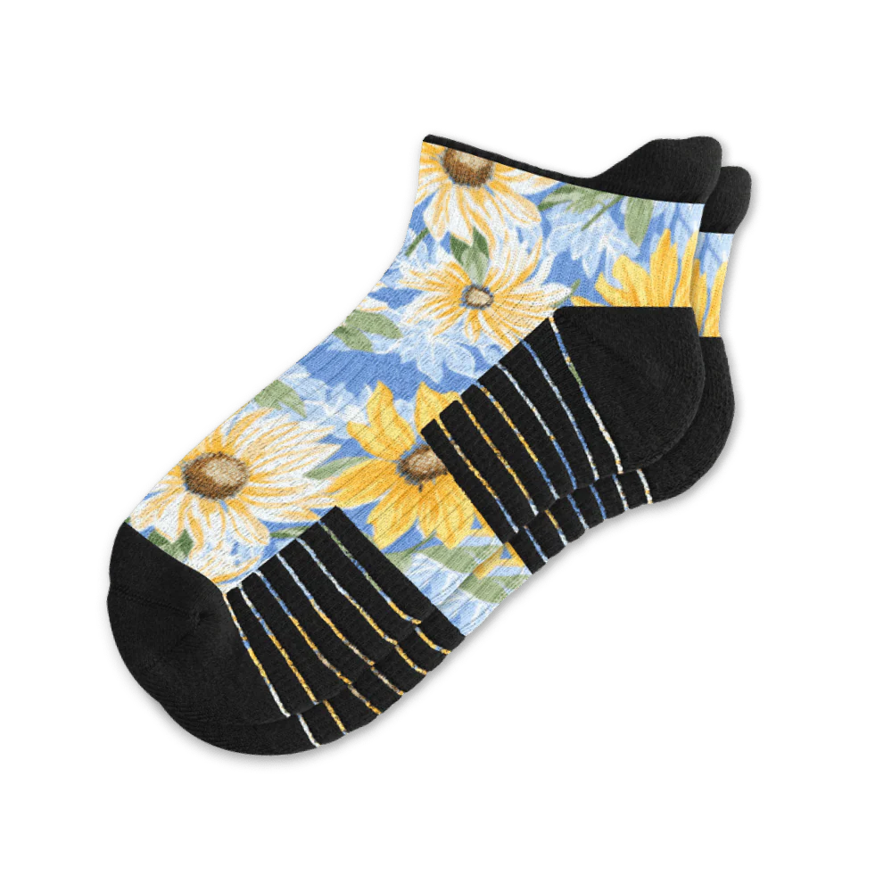 Sunflower Sky Ankle Compression Socks