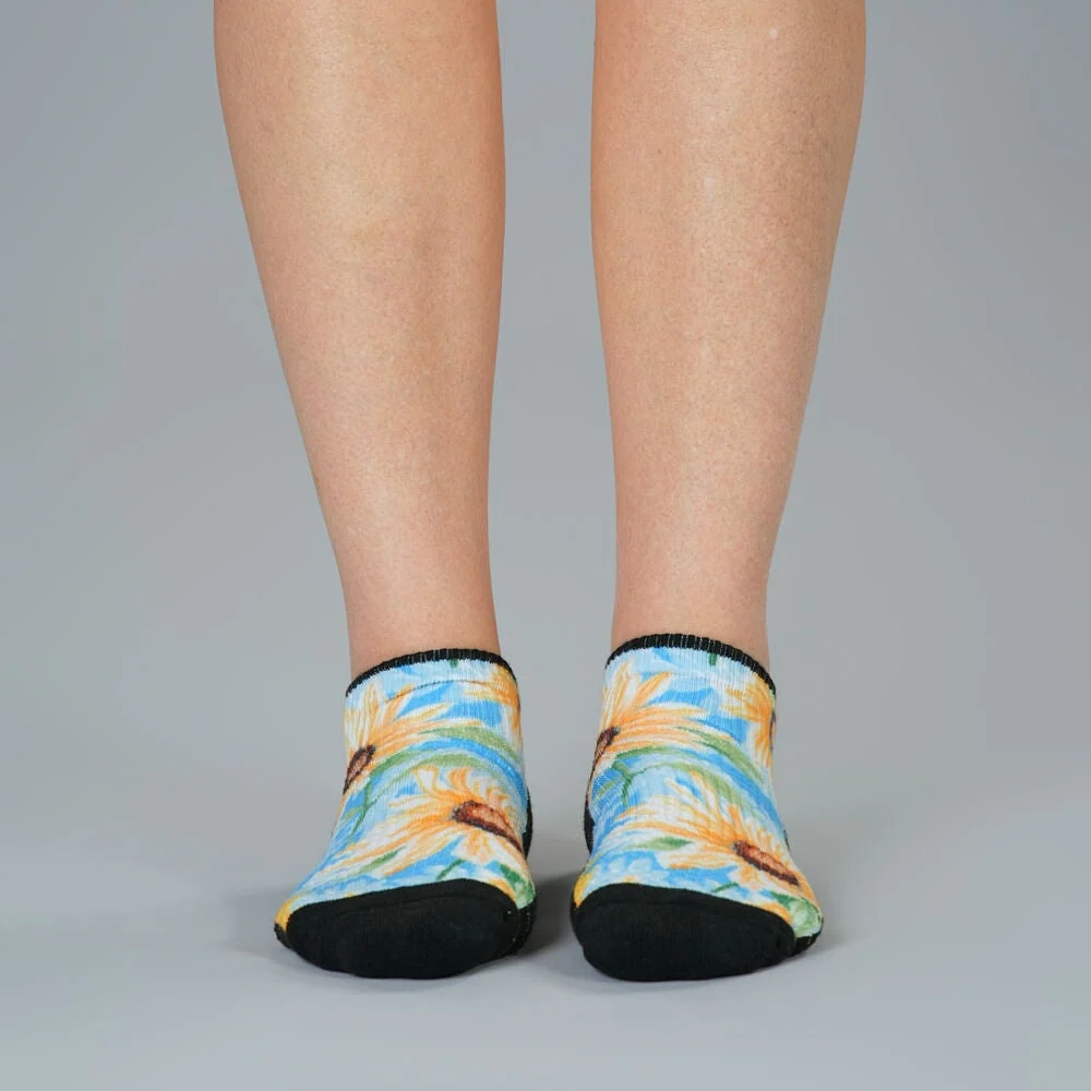 Sunflower Sky Ankle Compression Socks - Image 2