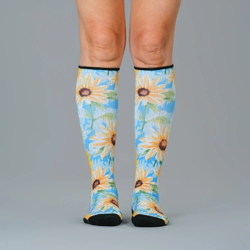 Sunflower Sky Compression Socks - Image 2