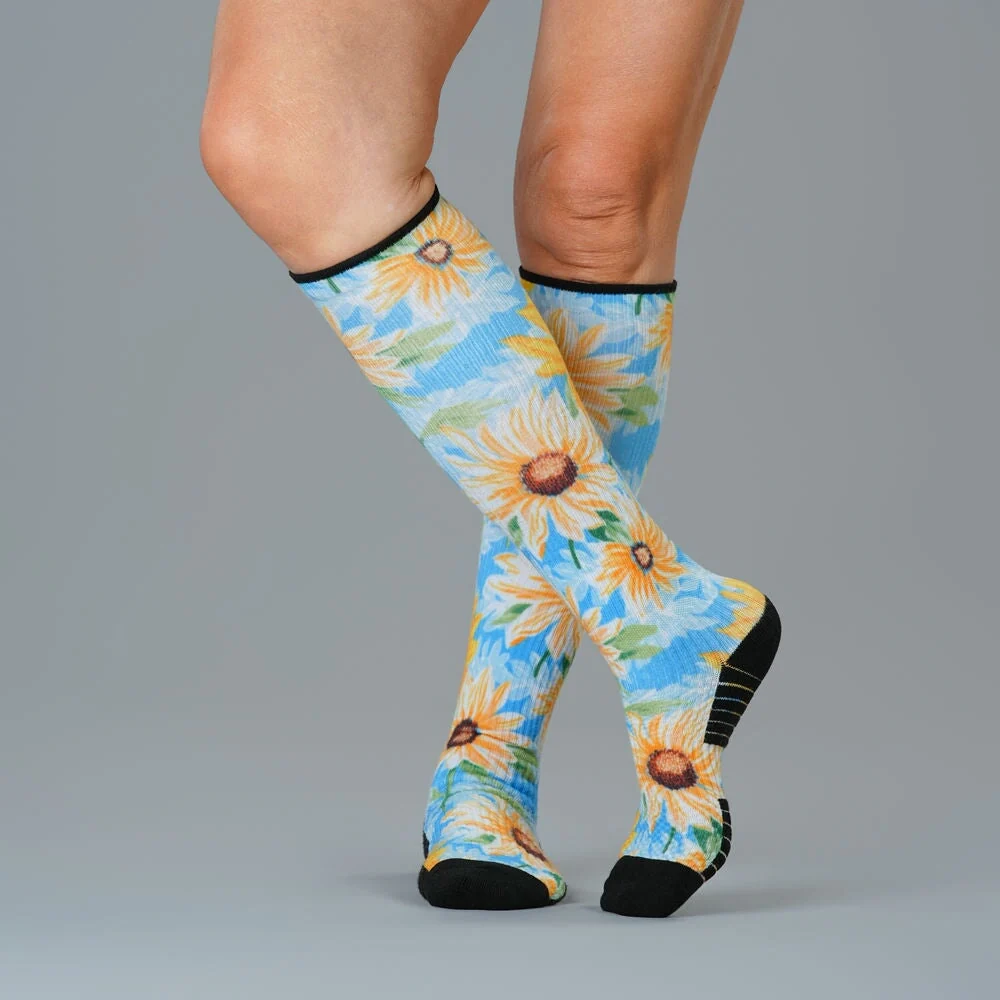 Sunflower Sky Compression Socks - Image 3