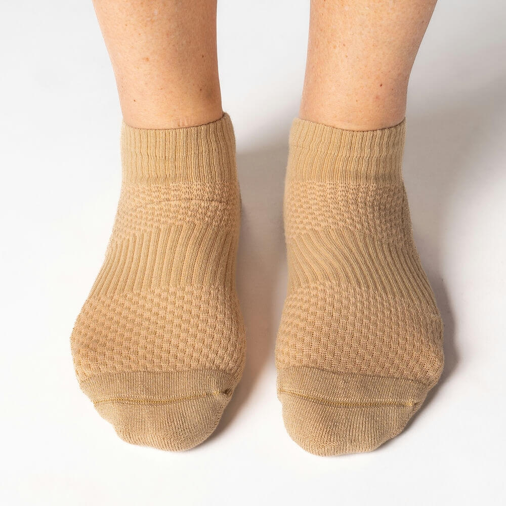 Tan Ankle Compression Socks - Image 2