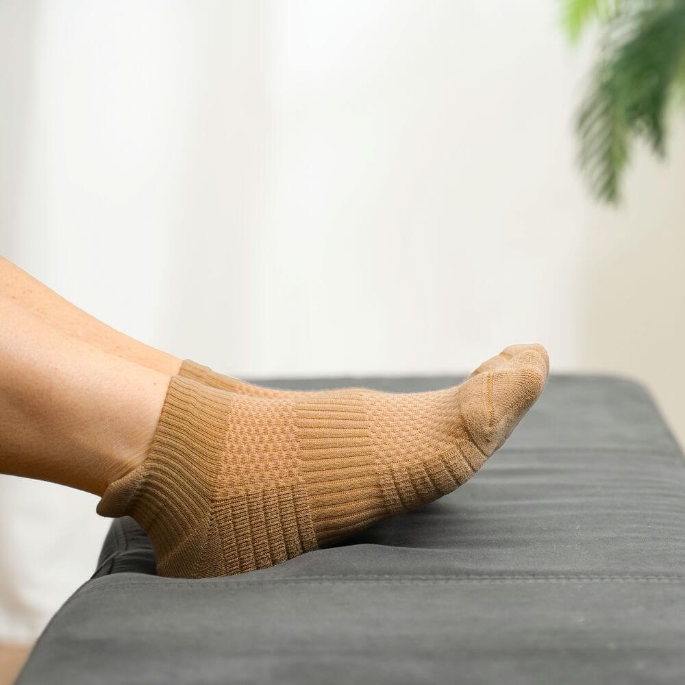 Tan Ankle Compression Socks - Image 5