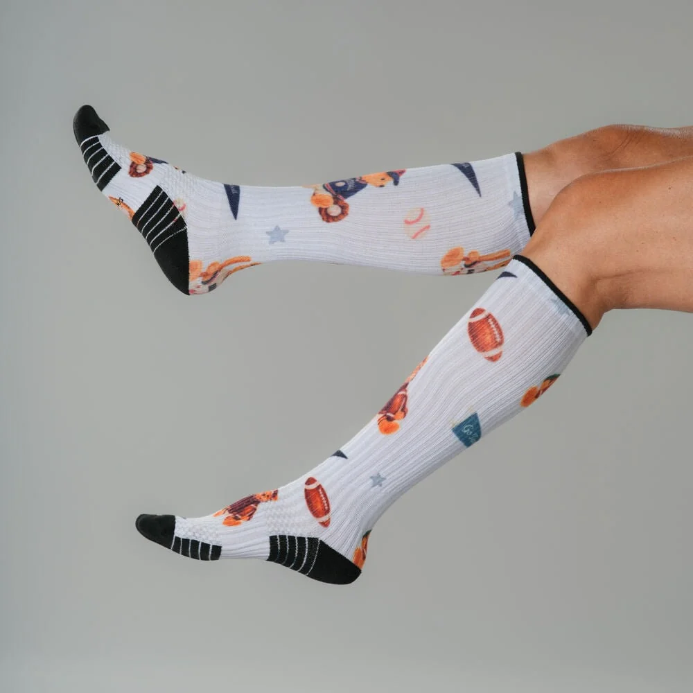 Touchdown Teddy Compression Socks - Image 4
