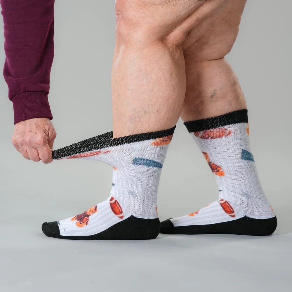 Touchdown Teddy EasyStretch™ Socks - Image 7